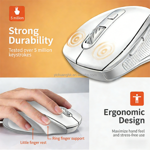 Ratón Óptico Inalámbrico Ergonómico de Diseño Vertical, 2.4GHz USB, DPI Ajustable de Tres Velocidades, Retroiluminación RGB, Batería Recargable - Product Image 2