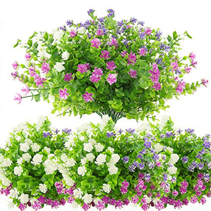 Arbusto de Flores Artificiales de Madera de Color Mixto Personalizable, Resistente a los Rayos UV, Follaje Artificial para Decoración de Jardín, Patio y Paisaje - Product Image 3