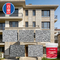 Revêtement de texture sable premium résistant aux intempéries à base d'eau, finition granit multicolore