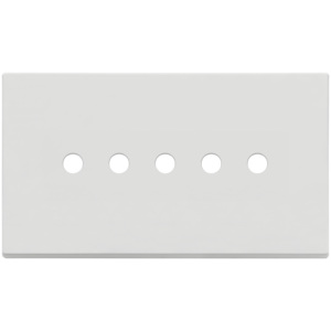 Copertura per interruttore a parete rotonda 5Mx5 Bs, bianca opaca, lunghezza 16,5 cm - Product Image 1