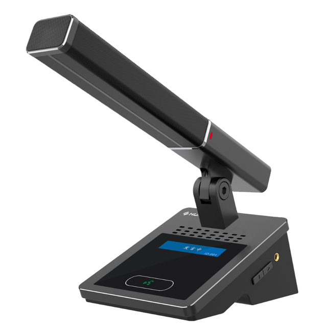 HUAIN Professional Metal Desktop Wired Conference Microphone with Noise Cancelling and Light-weight Design Model