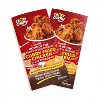Brochures pliables personnalisables A3/A4/A5 en papier couché 157g pour la promotion des magasins d'alimentation