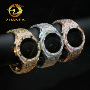PROMOTION Superbes Pièces de Montre Diamant Moissanite VVS pour Boîtier et Bracelet de Montre GA2100, Lunette de Montre GA2100, Testeur de Diamant GRA Inclus - Product Image 4
