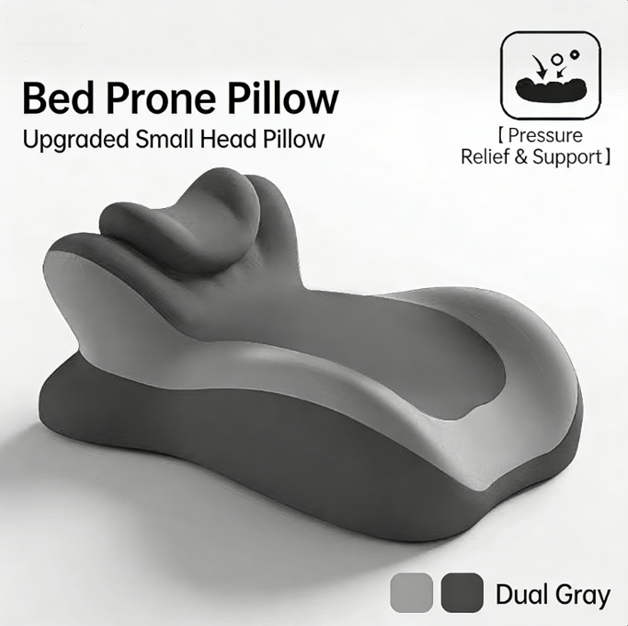Double gray-lying sleep pillow/each
