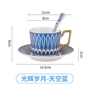 Juegos de Café y Té de Lujo <span class=keywords><strong>Kape</strong></span> Personalizados con Platillo, Taza de Café de Viaje Reutilizable de Cerámica con Calentador, Logotipo - Product Image 5