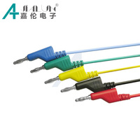 Câbles de test JIALUN avec pince crocodile et fiche banane empilable 4 mm pour tests électriques
