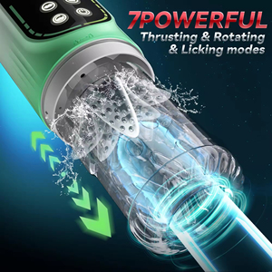 IPX7 Fully Waterproof Vacuum Pump <b>Thrusting</b> Rotating Sucking Automatic Male Masturbation Cup Electric Man Stroker <b>Machines</b> - Product Image 5