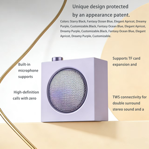 Nouvelle arrivée, mini haut-parleur étanche IPX5 avec design breveté, pour la maison, les voyages en plein air, lecture de musique - Product Image 4