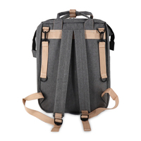 Sac à Dos à Langer Imperméable Portable Multifonctionnel Grande Capacité pour Maman avec Lit Bébé Pliant et Station de Change