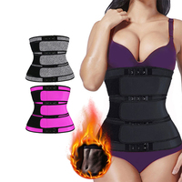 Ceinture amincissante pour femme à 3 crochets, pour la perte de poids, le contrôle du ventre, la compression pour l'entraînement, le remodelage corporel et le maintien de la taille