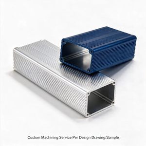 Boîtier de dissipateur thermique personnalisé en aluminium extrudé CNC, boîtier de dissipateur thermique, boîtier de batterie pour PCB, boîtier en aluminium extrudé, boîtier de projet - Product Image 1