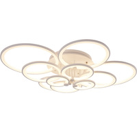 Nouvelle conception de lampe de plafond LED ronde, éclairage de plafond moderne minimaliste créatif pour salon, chambre à coucher, maison