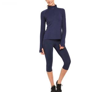 2022 abbigliamento sportivo traspirante Slim Fit da donna per giacche da Yoga da donna con mezza Zip - Product Image 4