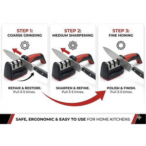 Kitchen Daily Use Products 4 in 1 Multifunction <b>Knife</b> <b>Sharpener</b> Kitchen Accessories Manual <b>Knife</b> <b>Sharpeners</b> with Non-slip Base - Product Image 5