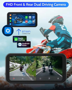 Xe máy chủ Carplay <span class=keywords><strong>Android</strong></span> Auto 6.25 inch màn hình xách tay GPS navigation cho xe máy Wifi <span class=keywords><strong>Bluetooth</strong></span> Siri Google trợ lý - Product Image 6