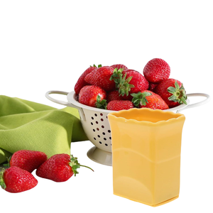 Quickly Making <b>Fruit</b> Egg <b>Vegetable</b> Salad ABS+Stainless Steel 1Pcs Strawberry Cup Slicer Eco-Friendly Kitchen Gadget - Product Image 2