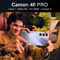 Smartphone Techno Premier Camon 40 Pro 5G, Caméra Arrière 108MP, Écran OLED 2K 120Hz, Charge Rapide 120W, Processeur Deca Core, Anglais Français Android 14