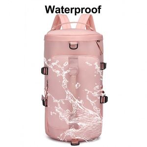 Bolsa de equipaje personalizada más vendida, mochila de playa seca y húmeda para mujer, mochila de Yoga y gimnasio, bolsa de lona de viaje con compartimento para zapatos para mujer - Product Image 2