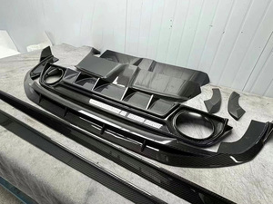 Ortuner <span class=keywords><strong>Audi</strong></span> RS3 P สไตล์แห้งคาร์บอนไฟเบอร์กันชนด้านหน้าขอบด้านข้างกระโปรงไอเสียอุปกรณ์ทั่วไป2017- - Product Image 3