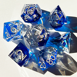 Tùy Chỉnh Dnd Xúc Xắc Thiết Lập D & D <span class=keywords><strong>RPG</strong></span> D20 Đa Diện Toán Học Hội Đồng Quản Trị Trò Chơi Xúc Xắc Biển Các Ngôi Sao Thủ Công Chất Lỏng Lõi Xúc Xắc Bộ - Product Image 1