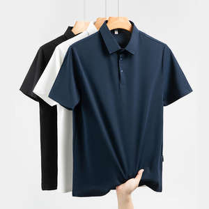 Venta al por mayor cómodo de secado rápido transpirable hombres de verano solapa camisa de negocios Casual moda para hombre Polo de manga corta Camiseta - Product Image 2