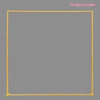 Arche de mariage en fer forgé pour l'exportation, support de ballons, personnalisable pour extérieur et pelouse, hauteur 2m/1.5m, fabricant direct