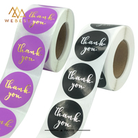 Webest Logo personnalisé Autocollants Rouleau d'étiquette en papier Autocollants
