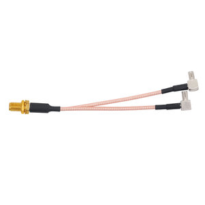 เสาอากาศใช้สายโคแอกเชียลสาย RG316คู่เต้าเสียบสาย TS9โค้งงอเชื่อมต่อกับ SMA หญิงหลุม316สาย RP-SMA อินเตอร์เฟซ - Product Image 3