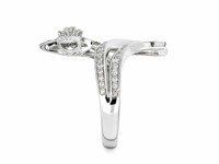 Bague en or 18 carats avec diamant naturel en forme de croix et d'étoile, dernière mode pour femmes, bague de fiançailles et de promesse en diamant
