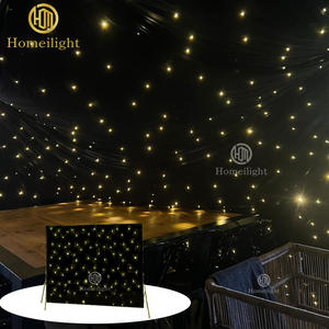 スカイライトゴールデンLEDスターカーテン天井にトゥインクリング結婚式のためのライトDJパーティーライト - Product Image 3