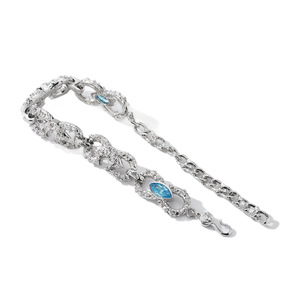 CashTrippyxR Naxi Moon Bracelet 15cm Adjustable Full Diamond Zircon Inlay Women's Hip Hop Jewelry - Product Image 5