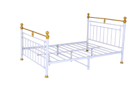 Cadre de lit en acier design en métal pour la maison, l'école, les hôtels et les hôtels Lit queen king size en métal Cadre de lits doubles