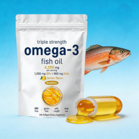Marque privée OEM pour capsules d'huile de poisson oméga-3 5 étoiles, haute pureté, formule naturelle personnalisée, complément alimentaire