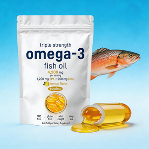 Cápsulas de Aceite de Pescado Omega-3 OEM, Fórmula Personalizada de Marca Privada, Productos para la Salud con Estándar GMP - Product Image 3
