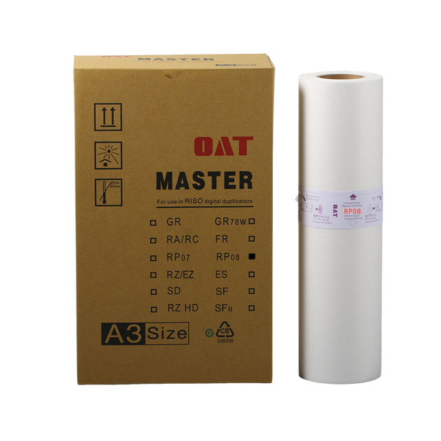 Compatible S-3384 RP 08 A3 Master Paper Roll for Use in Digital Duplicator RP3700/3790/370