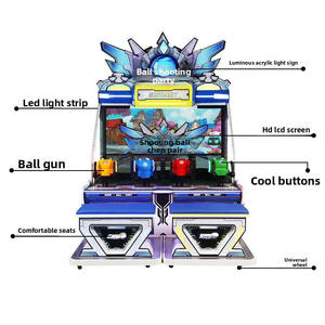 Nouvelle machine de jeu d'arcade de tir vidéo à 4 joueurs avec joystick, machine de jeu à monnayeur et de rédemption de tickets - Product Image 3