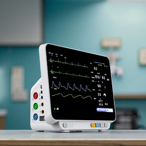 Moniteur patient multiparamètre <span class=keywords><strong>ICU</strong></span> pour animaux vétérinaires Appareil de chevet d'hôpital en plastique compatible IRM pour les soins des animaux de compagnie - Product Image 1