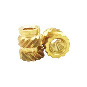 Vít Fastener vít Fastener chèn hạt theaded chèn hạt M3 đồng thau sưởi ấm đúc đồng đôi có khía tiêm Brass NUT - Product Image 5