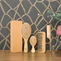 Vente en gros de brosse à cheveux en bois brosse carrée ovale à poils peigne à cheveux femmes hommes massage du cuir chevelu brosse à cheveux