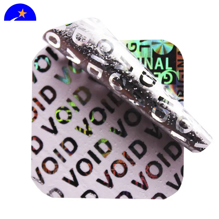 Custom LOGO make hologram stickers/void tamper proof printing hologram sticker,labels laser custom hologram void stickers