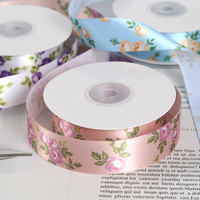 Cinta de doble cara con estampado de flores de estilo chino para embalaje de regalo