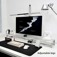 Support de moniteur modulaire personnalisable Design Warehouse, en acrylique et alliage d'aluminium, support de bureau en métal