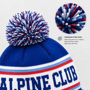 Fabricant de bonnets d'hiver personnalisés en jacquard tricoté avec revers, pour équipes sportives, avec logo brodé, OEM ODM - Product Image 3