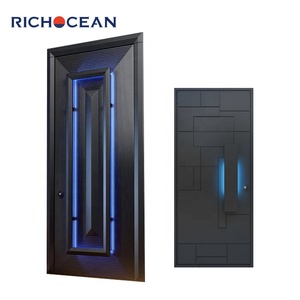 <span class=keywords><strong>Porte</strong></span> intelligente en aluminium moulé avec serrure électrique, sécurité, portes métalliques blindées extérieures, antivol, portes d'entrée - Product Image 1
