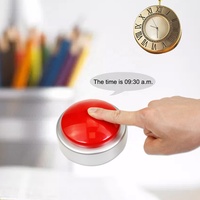 Jam Alarm Digital Tombol Plastik Grosir Pabrik, Bertenaga Baterai, Volume Dapat Diatur, Untuk Kamar Tidur, Ruang Tamu Dalam Ruangan