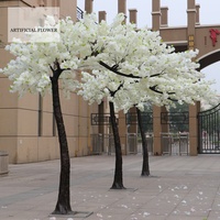 Pohon Sakura Bunga Tiruan untuk Pernikahan, Lengkungan Pohon Sakura Pink Cantik untuk Dekorasi Rumah, Kantor, Dalam dan Luar Ruangan