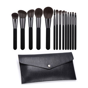 ชุดแปรงแต่งหน้าสีดำคุณภาพสูงขายดี พร้อมโลโก้สั่งทำพิเศษ 14 ชิ้น - Product Image 3
