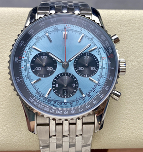 2025 mới cao cấp sang trọng đa chức năng thép không gỉ của nam giới Chronograph Xem với 22mm băng thông con trỏ quay số thiết kế - Product Image 3