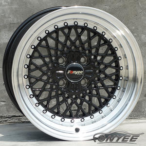 F99534 BB Sport 15 pouces 4x10 0/114.3 73.1 or noir plat profond Concave Rivets jantes en alliage jantes de voiture pour BMW Mercedes Benz Toyota - Product Image 4