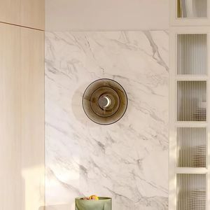 Lampada <span class=keywords><strong>da</strong></span> parete rotonda semplice nordica camera <span class=keywords><strong>da</strong></span> letto comodino soggiorno <span class=keywords><strong>sala</strong></span> <span class=keywords><strong>da</strong></span> pranzo corridoio decorazione lampada <span class=keywords><strong>da</strong></span> parete in vetro - Product Image 3